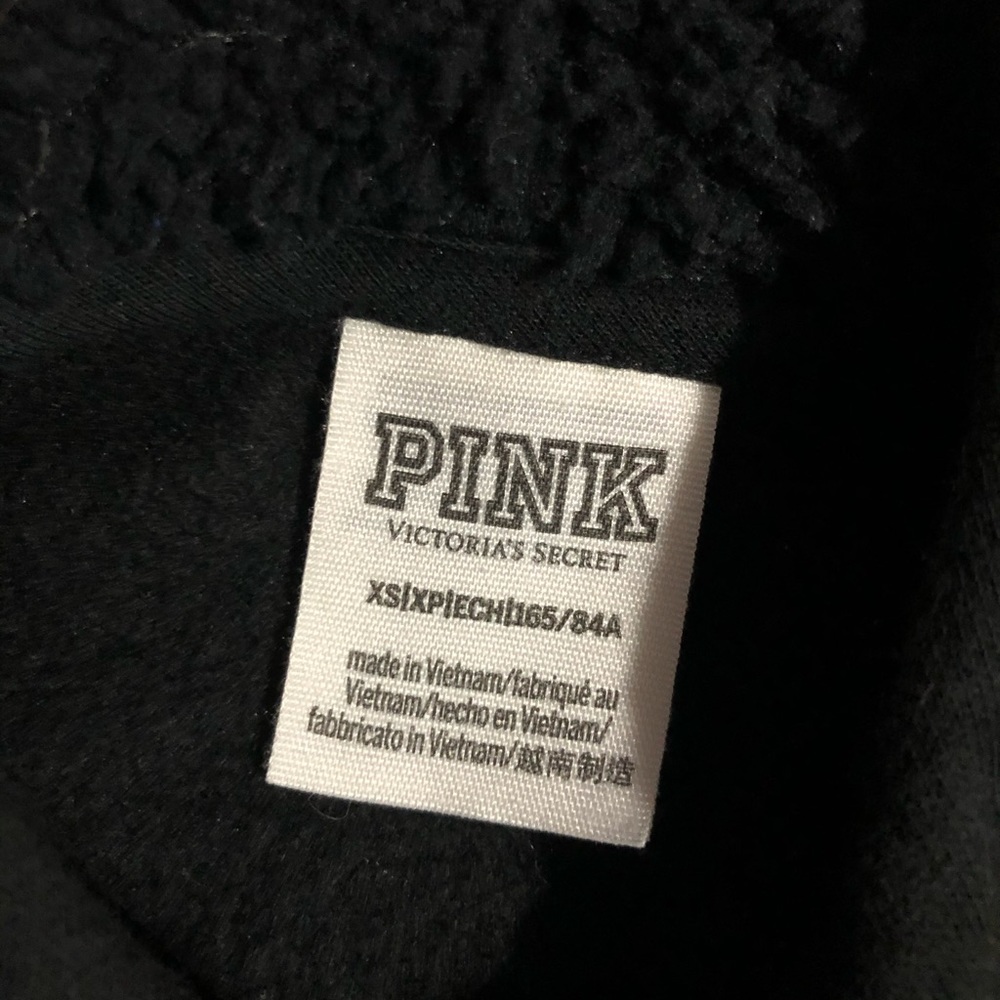 Pink Victoria secret hoodie In black